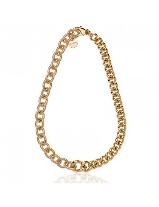 Collana Unoaerre - Catene Grumetta Liscia -Forzatina Gold-EXH5224G-1AR