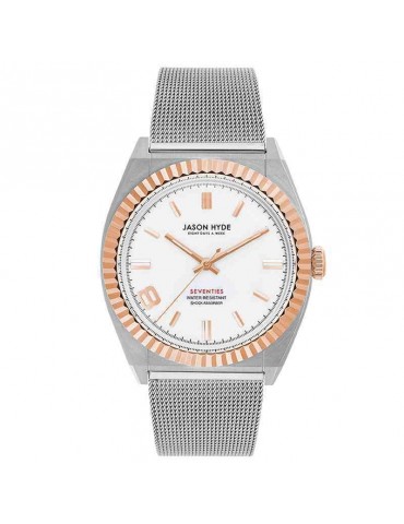 Orologio Jason Hyde - Eight - Solo Tempo - Silver -36mm-Bianco-JH20026 2