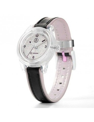 Orologio Smile Solar - Mini Glitter - Solare -Nero-32mm-Rosa-RP29J015Y