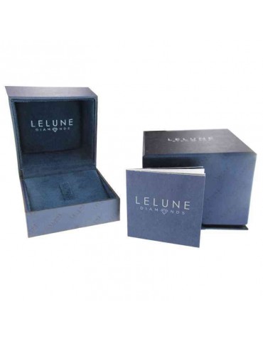 Lelune Diamonds Woman's Earrings - Heart in 18K White Gold with 0.25 carat Natural Diamonds - 0 2