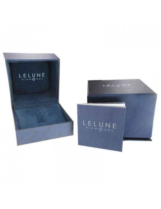 Orecchini Lelune Diamonds - Oro Bianco - Diamanti - Rubini 0,63 carati - LDEARB018063