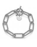 Unoaerre Bracelet - Bubbles - Silver - Beaded Mesh - 9EXB0015B-1AR