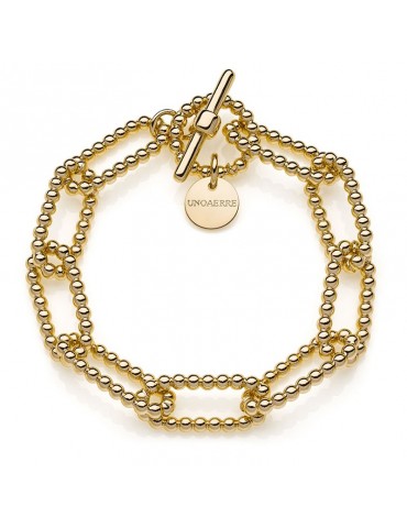 Unoaerre Bracelet - Bubbles - Gold - Beaded Mesh -9EXB0015G-1AR