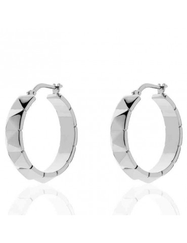 Unoaerre Earrings - Pyramids - Circle - 925% Silver - EXO44199B-1AR
