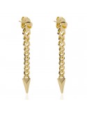 Unoaerre Earrings - Pyramids - Long - Gold - Pendant-8EXO0018G-1AR