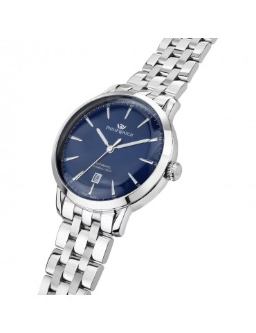 Philip Watch Men's Watch - Sunray Automatic Time and Date 41mm Blue - 0 2
