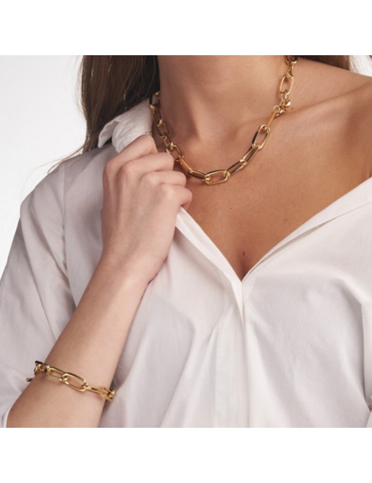 Bracciale Unoaerre - Catene - Gold - Catena Forzatina - 6EXB0015G-1AR