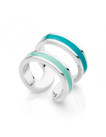 Anello Unoaerre - Colors - Aperto - Smalto Azzurro - 7EXA0010003B-1AR