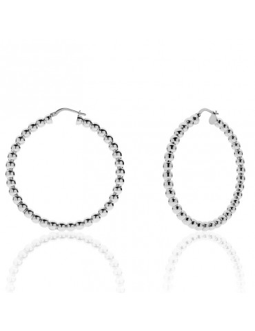 Unoaerre Earrings - Bubbles - Silver-a Circle-Balls-9EXO00299B-1AR