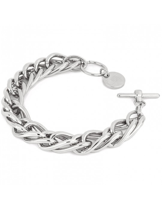 Bracciale Unoaerre-Novità-Catena a Spiga-Intrecciata-Silver-EXB4735B-1AR