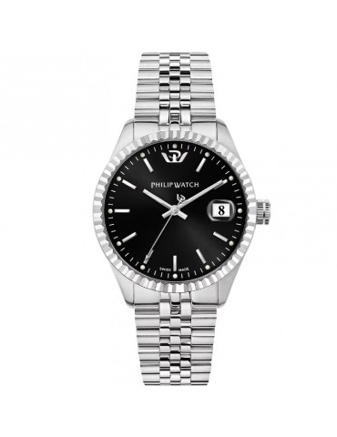 Philip Watch Men's Watch - Caribe Time and Date 39mm Black - 0