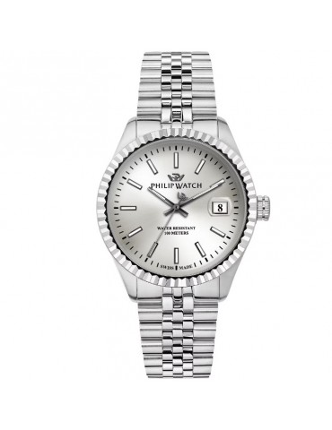 Orologio Philip Watch - Caribe Tempo - Data 39mm Argento - R8253597083
