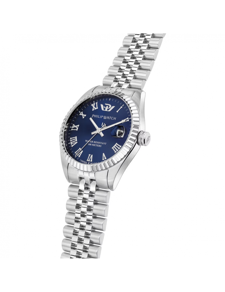 Orologio Philip Watch - Caribe Tempo - Data 35mm Blu - R8253597585