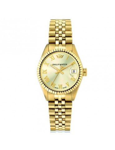 Orologio Philip Watch - Caribe - Datario - 31mm Champagne - R8253597614