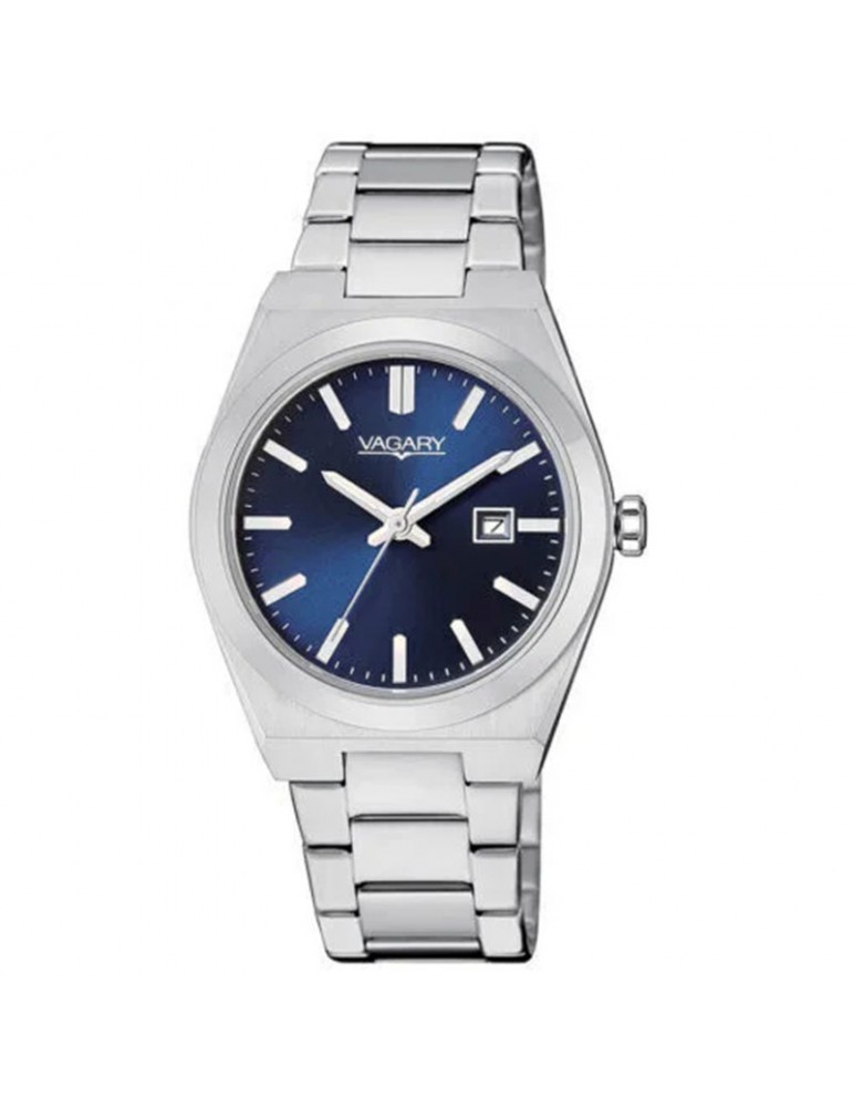 Vagary Watch - Timeless Lady - Date - Silver - 32mm Blue - IU3-118-71