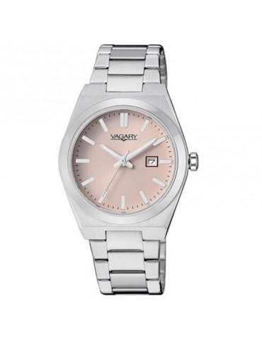 Vagary Ladies Watch - Timeless Lady - Date - Silver - 32mm Pink - IU3-118-91