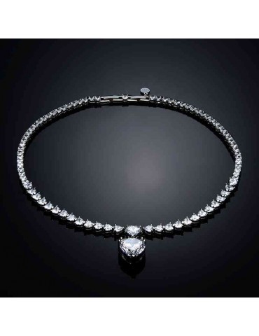 Collana Chiara Ferragni - Infinity Love - Cuori - Zirconi Bianchi - J19AVG06