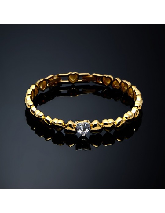Chiara Ferragni Women's Bracelet - Little Heart with White Zircon Heart - 0