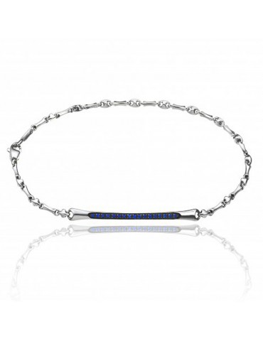 Bracciale Chimento - D-Bamboo - Oro Bianco 18kt -Zaffiri-1B00506SS5190