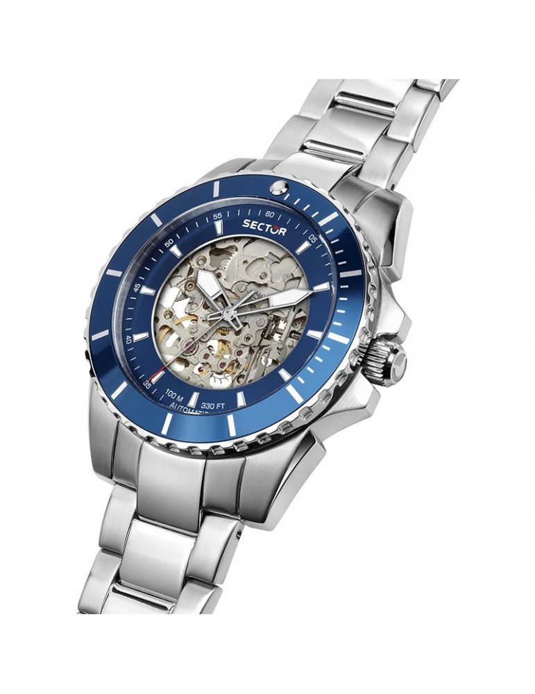 Orologio Sector 450 Automatico Solo Tempo 41mm-Blu-R3223276003
