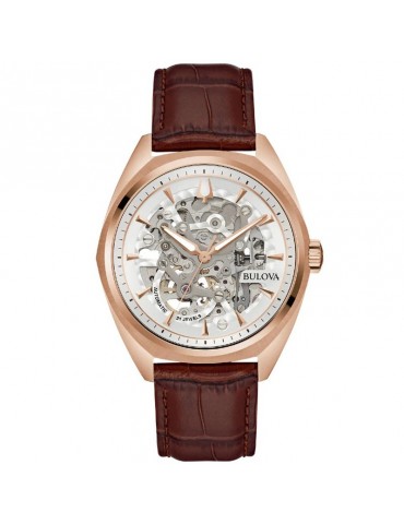 Bulova man's watch - Surveyor Automatic Skeleton 41mm Rose Gold - 0