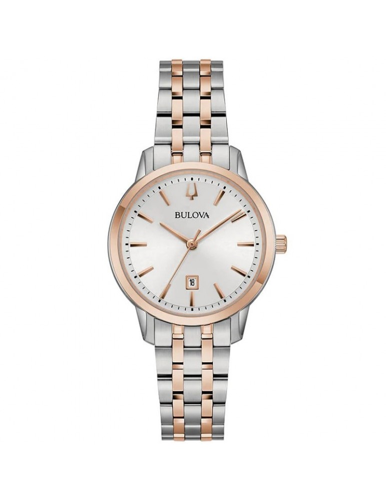 Orologio Bulova Donna - Sutton - 31mm Rose Gold Argento - 98M137