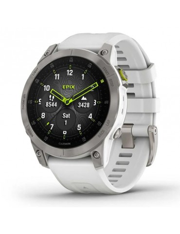 Garmin Men's Smartwatch Watch - Epix™ (Gen 2) Sapphire - 47mm White Titanium - 0