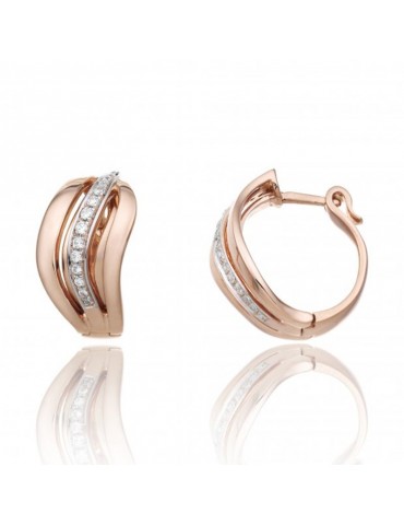 Orecchini Chimento - Stretch Nuvola -Cerchio-Diamanti-1O08730BB600P