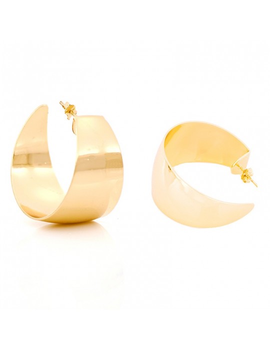 Orecchini Oro Giallo Orecchini A Cerchio In Oro Carati Da 16 Mm