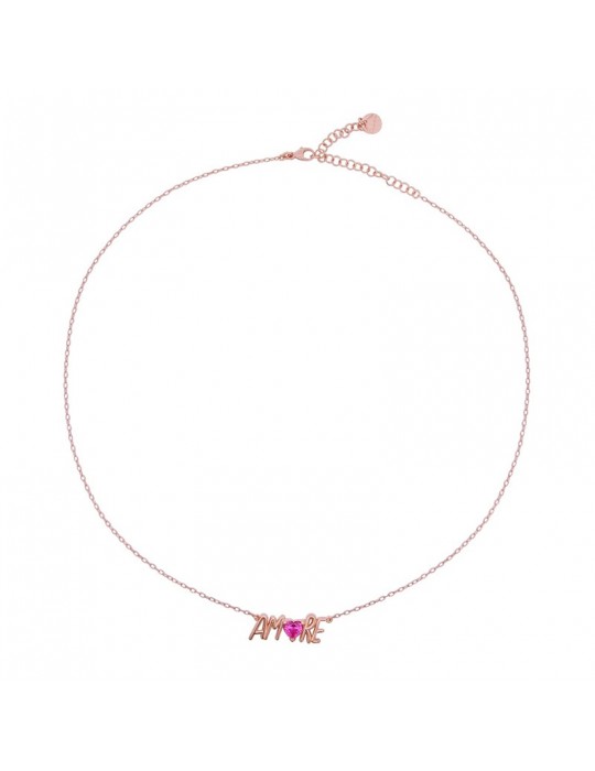 Collana Rue Des Mille-San Valentino-Rosè-Amore-Dettaglio Rosa-GRZCUOAMORE Collana Rue Des Mille-San Valentino-Rosè-Amore-Dettaglio Rosa-GRZCUOAMORE