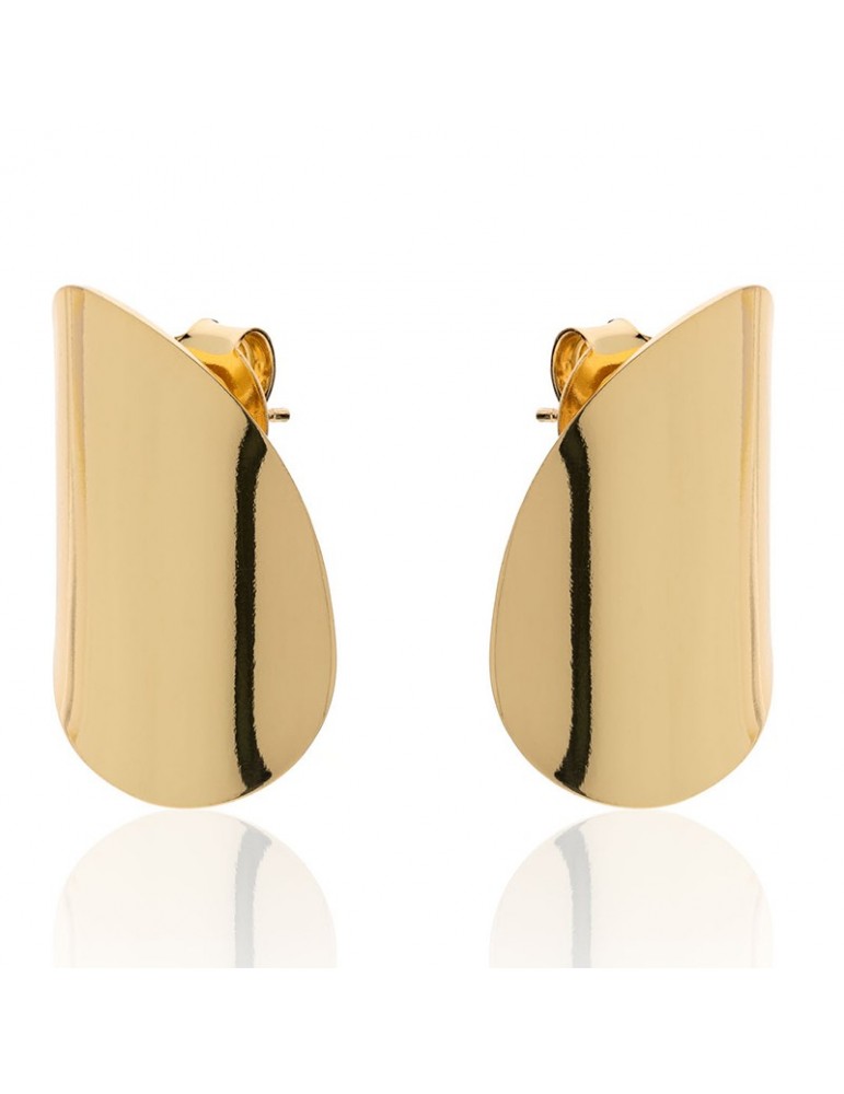 Orecchini Unoaerre  - Classica - Bronzo Dorato - ad Onda - EXO4428G