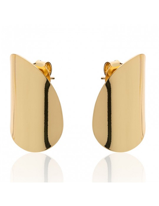 Orecchini Unoaerre  - Classica - Bronzo Dorato - ad Onda - EXO4428G