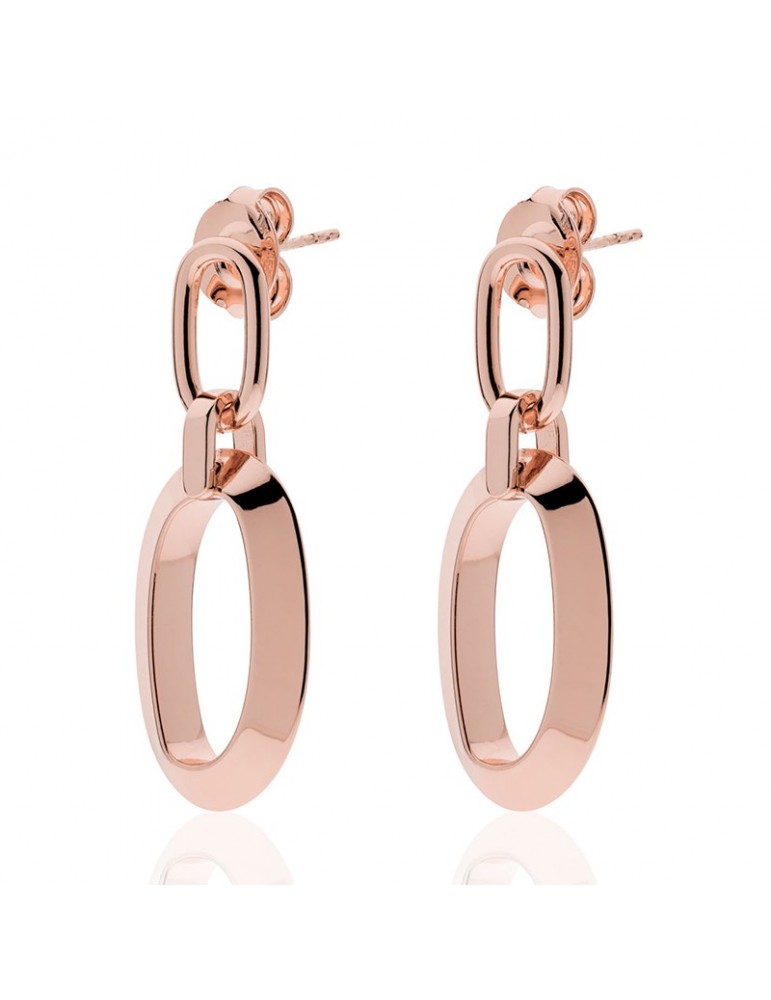 Unoaerre Earrings - Classic - Pendants - Rosé - Chain-EXO4448R