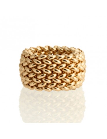 Unoaerre Ring -Chicco-Silver 925% Gold - Size 18-711ECA012B