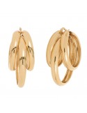 Orecchini Unoaerre - Novità - Bronzo Dorato - Tre Cerchi - EXO43599G