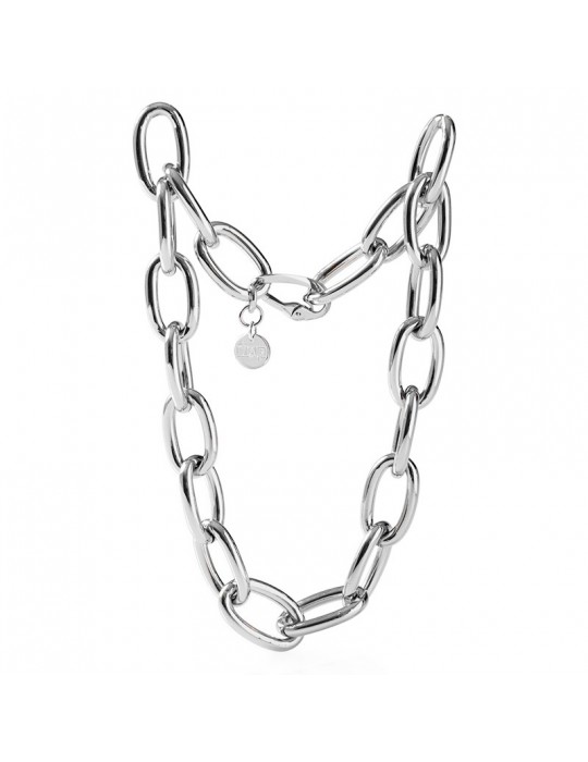Collana Unoaerre-Classica-Bronzo Argentato-Catena Forzatina-EXH5014B