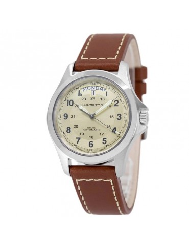 Hamilton Men's Watch - Khaki Field King Automatic 40mm Beige - 0 2
