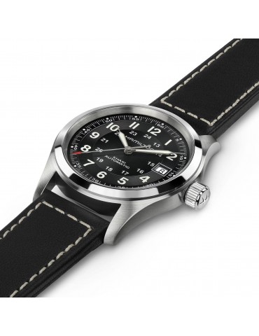 Orologio Hamilton Uomo - Khaki Field Automatico 38mm Nero - H70455733 2