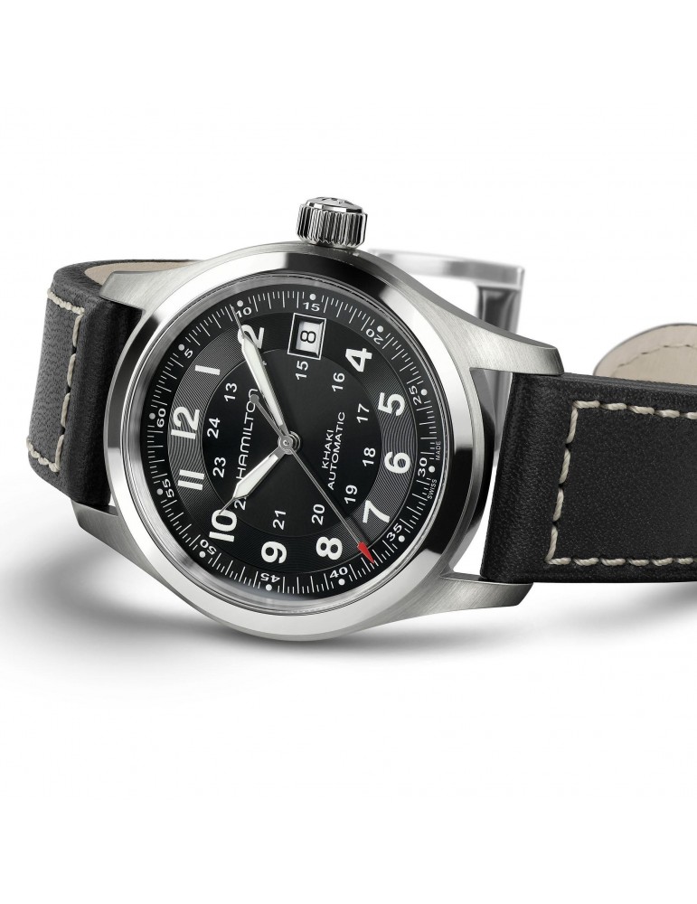 Orologio Hamilton Uomo - Khaki Field Automatico 38mm Nero - H70455733