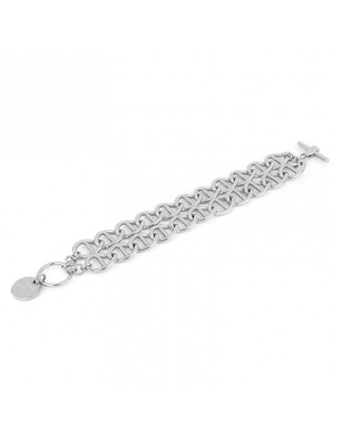 Bracciale Unoaerre - Premium - Silver - Doppia Maglia Marina -EXB4755B