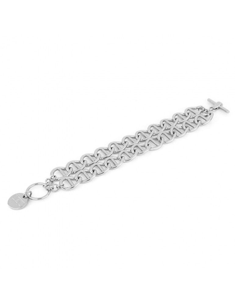 Bracciale Unoaerre - Premium - Silver - Doppia Maglia Marina -EXB4755B