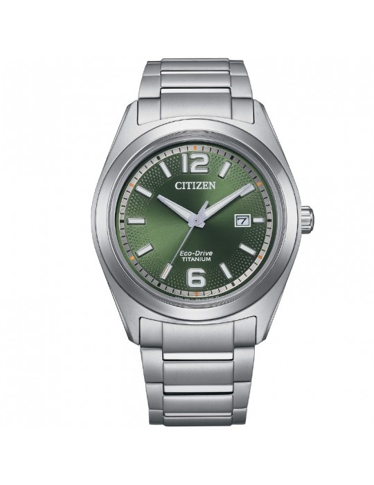 Orologio Citizen - Super Titanio Eco-Drive 42mm Verde - AW1641-81X