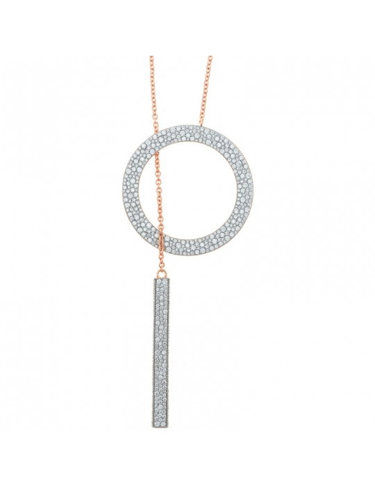 Collana Salvatore Plata - Diversity - Cerchio -Cubic Zirconia-136C0321