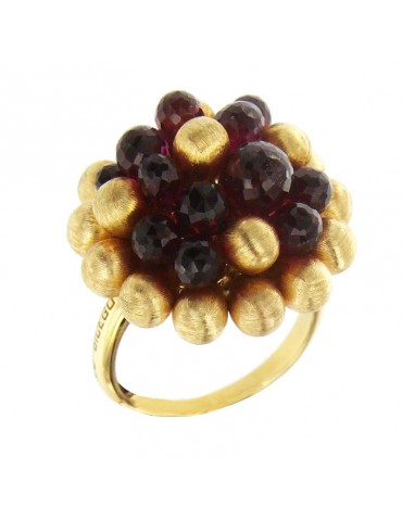 Marco Bicego Woman's Ring - Acapulco in 18K Yellow Gold with Rhodolite - 0