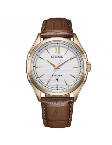 Orologio Citizen - Elegant Eco-Drive 41mm Rose Gold Argento - AW1753-10A