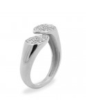 Rue Des Mille Ring - Dancing Drops-Silver-White Zircons-ANZ014M4RH