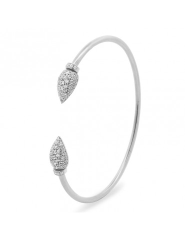 Rue Des Mille Bracelet - Dancing Drops - Silver - Zircons -BRZ014M1AU