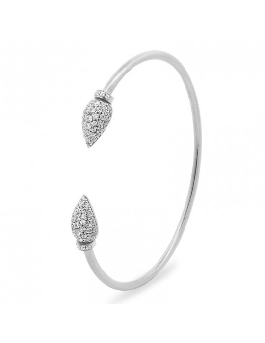 Bracciale Rue Des Mille - Dancing Drops - Silver - Zirconi -BRZ014M1AU