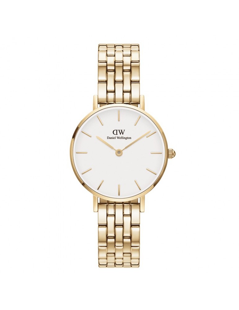 Orologio Daniel Wellington-Petite 5Link Evergold-28mm-Bianco-DW00100614
