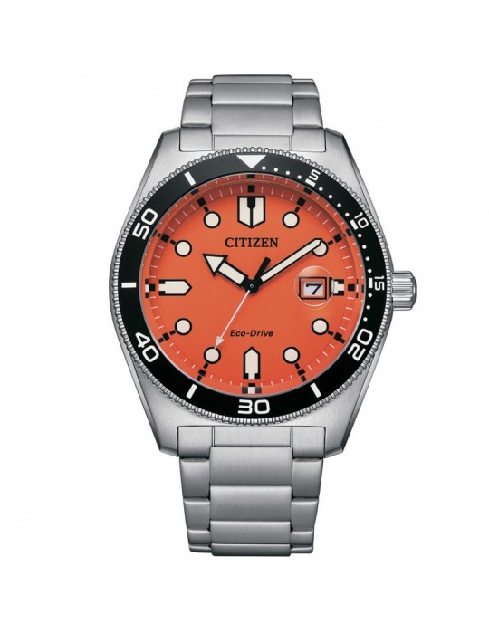 Orologio Citizen Uomo - Marine Eco-Drive 43mm Arancione - AW1760-81X